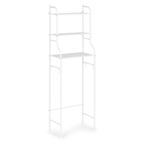 Wysoki regał WC łazienkowy nad sedes 3 półki aluminiowa konstrukcja ModernHome Wysoki regał WC łazienkowy nad sedes 3 półki aluminiowa konstrukcja ModernHome