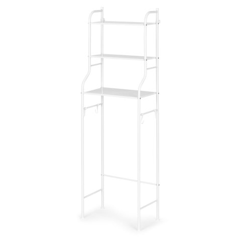 Wysoki regał WC łazienkowy nad sedes 3 półki aluminiowa konstrukcja ModernHome Wysoki regał WC łazienkowy nad sedes 3 półki aluminiowa konstrukcja ModernHome