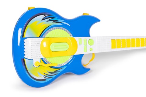 Zestaw gitara elektryczna mikrofon statyw dla dzieci MP3 - niebieska MULTISTORE Zestaw gitara elektryczna mikrofon statyw dla dzieci MP3 - niebieska MULTISTORE