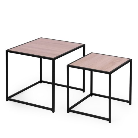 Zestaw stolików kawowych 2 szt. lofotwy design ModernHome Zestaw stolików kawowych 2 szt. lofotwy design ModernHome