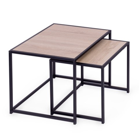 Zestaw stolików kawowych 2 szt. lofotwy design ModernHome Zestaw stolików kawowych 2 szt. lofotwy design ModernHome