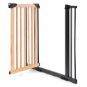 Bramka barierka zabezpieczająca 74-130 cm na schody i drzwi metal drewno dodatkowe panele ECOTOYS
