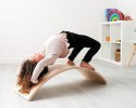 Deska do balansowania dla dzieci bujak drewniany ćwiczenia równowagi ECOTOYS ECOTOYS