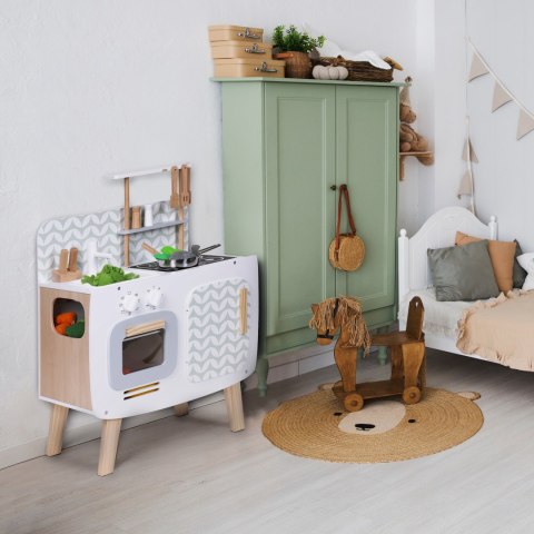 Drewniana kuchnia dla dzieci retro piekarnik palniki zlew akcesoria kuchenne ECOTOYS ECOTOYS Drewniana kuchnia dla dzieci retro piekarnik palniki zlew akcesoria kuchenne ECOTOYS ECOTOYS