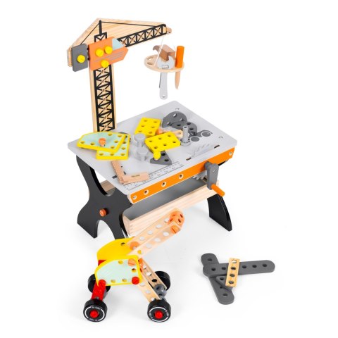Drewniany warsztat dla dzieci stół narzędziowy ECOTOYS ECOTOYS Drewniany warsztat dla dzieci stół narzędziowy ECOTOYS ECOTOYS