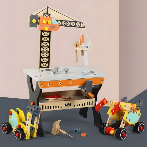 Drewniany warsztat dla dzieci stół narzędziowy ECOTOYS ECOTOYS Drewniany warsztat dla dzieci stół narzędziowy ECOTOYS ECOTOYS