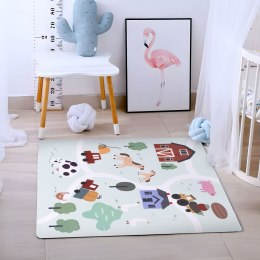 Duża mata piankowa EVA dla dzieci Farma 90,5x90,5 cm 21 el. ECOTOYS ECOTOYS