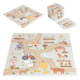 Duża mata piankowa EVA dla dzieci Farma 90,5x90,5 cm 21 el. ECOTOYS ECOTOYS
