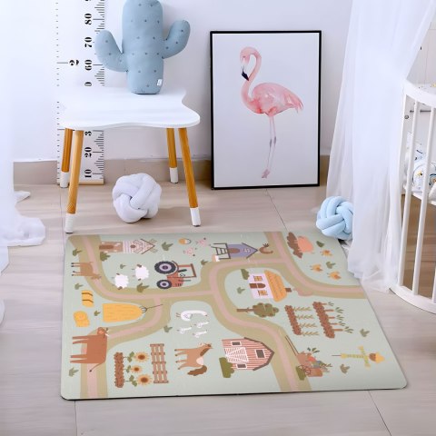 Duża mata piankowa EVA dla dzieci Farma 90,5x90,5 cm 21 el. ECOTOYS ECOTOYS Duża mata piankowa EVA dla dzieci Farma 90,5x90,5 cm 21 el. ECOTOYS ECOTOYS