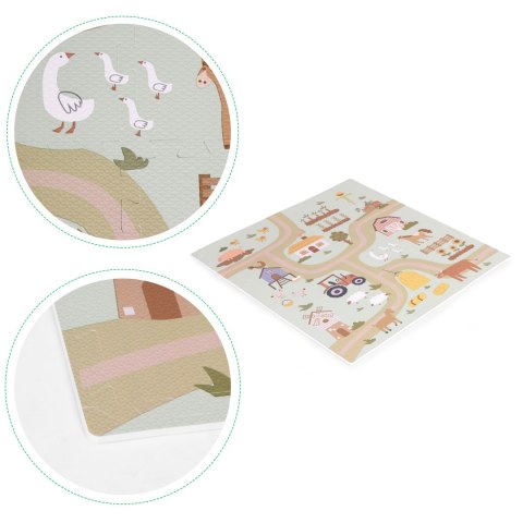 Duża mata piankowa EVA dla dzieci Farma 90,5x90,5 cm 21 el. ECOTOYS ECOTOYS Duża mata piankowa EVA dla dzieci Farma 90,5x90,5 cm 21 el. ECOTOYS ECOTOYS