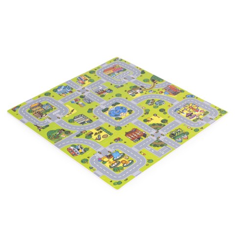 Duża mata piankowa EVA dla dzieci Miasto 90,5x90,5 cm 21 el. ECOTOYS ECOTOYS Duża mata piankowa EVA dla dzieci Miasto 90,5x90,5 cm 21 el. ECOTOYS ECOTOYS