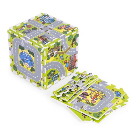Duża mata piankowa EVA dla dzieci Miasto 90,5x90,5 cm 21 el. ECOTOYS ECOTOYS Duża mata piankowa EVA dla dzieci Miasto 90,5x90,5 cm 21 el. ECOTOYS ECOTOYS