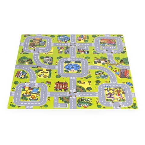 Duża mata piankowa EVA dla dzieci Miasto 90,5x90,5 cm 21 el. ECOTOYS ECOTOYS Duża mata piankowa EVA dla dzieci Miasto 90,5x90,5 cm 21 el. ECOTOYS ECOTOYS