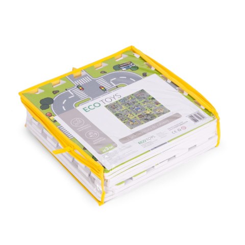 Duża mata piankowa EVA dla dzieci Miasto 90,5x90,5 cm 21 el. ECOTOYS ECOTOYS Duża mata piankowa EVA dla dzieci Miasto 90,5x90,5 cm 21 el. ECOTOYS ECOTOYS