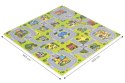 Duża mata piankowa EVA dla dzieci Miasto 90,5x90,5 cm 21 el. ECOTOYS ECOTOYS