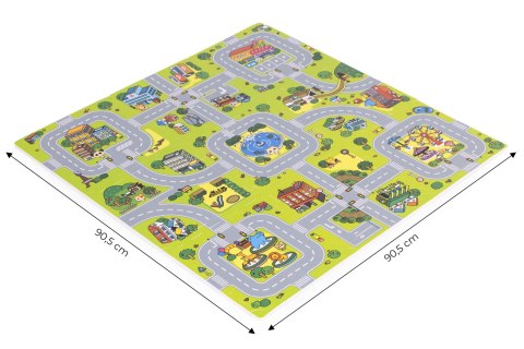 Duża mata piankowa EVA dla dzieci Miasto 90,5x90,5 cm 21 el. ECOTOYS ECOTOYS Duża mata piankowa EVA dla dzieci Miasto 90,5x90,5 cm 21 el. ECOTOYS ECOTOYS