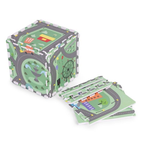 Duża mata piankowa EVA dla dzieci Miasto 90,5x90,5 cm 21 el. ECOTOYS ECOTOYS Duża mata piankowa EVA dla dzieci Miasto 90,5x90,5 cm 21 el. ECOTOYS ECOTOYS