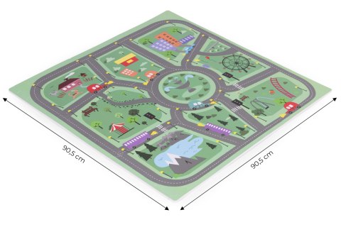 Duża mata piankowa EVA dla dzieci Miasto 90,5x90,5 cm 21 el. ECOTOYS ECOTOYS Duża mata piankowa EVA dla dzieci Miasto 90,5x90,5 cm 21 el. ECOTOYS ECOTOYS