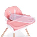 Fotelik krzesełko do karmienia dzieci 2w1 różowy ECOTOYS ECOTOYS