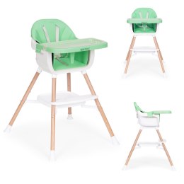 Fotelik krzesełko do karmienia dzieci 2w1 zielony ECOTOYS ECOTOYS