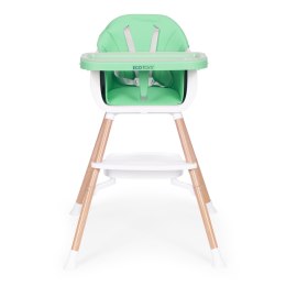 Fotelik krzesełko do karmienia dzieci 2w1 zielony ECOTOYS ECOTOYS