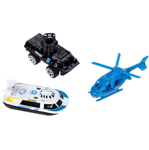 Garaż samochodowy komenda policji 3 poziomy z windą autka + helikopter 74 elementy Garaż samochodowy komenda policji 3 poziomy z windą autka + helikopter 74 elementy