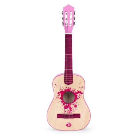 Gitara dla dzieci różowa duża - 34` drewniana 6 strun metalowe i nylonowe ECOTOYS ECOTOYS Gitara dla dzieci różowa duża - 34` drewniana 6 strun metalowe i nylonowe ECOTOYS ECOTOYS