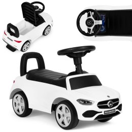 Jeździk autko Mercedes C CLASS interaktywna kierownica dźwięki biały MULTISTORE