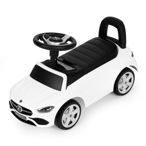 Jeździk autko Mercedes C CLASS interaktywna kierownica dźwięki biały MULTISTORE Jeździk autko Mercedes C CLASS interaktywna kierownica dźwięki biały MULTISTORE