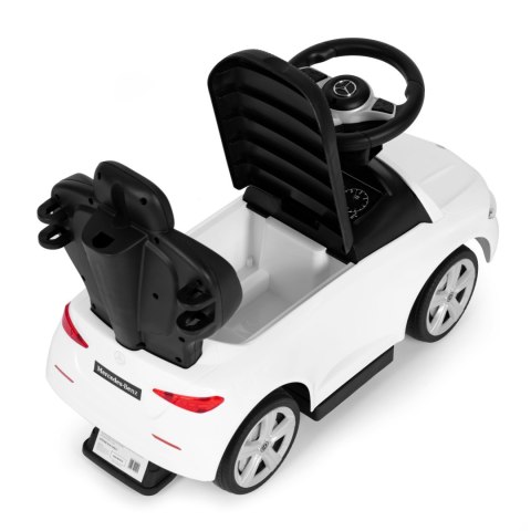 Jeździk pchacz autko Mercedes C CLASS interaktywna kierownica prowadnik biały MULTISTORE Jeździk pchacz autko Mercedes C CLASS interaktywna kierownica prowadnik biały MULTISTORE