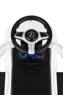 Jeździk pchacz autko Mercedes C CLASS interaktywna kierownica prowadnik biały MULTISTORE