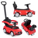 Jeździk pchacz autko Mercedes C CLASS interaktywna kierownica prowadnik czerwony MULTISTORE