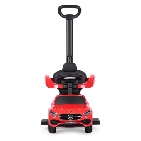 Jeździk pchacz autko Mercedes C CLASS interaktywna kierownica prowadnik czerwony MULTISTORE Jeździk pchacz autko Mercedes C CLASS interaktywna kierownica prowadnik czerwony MULTISTORE