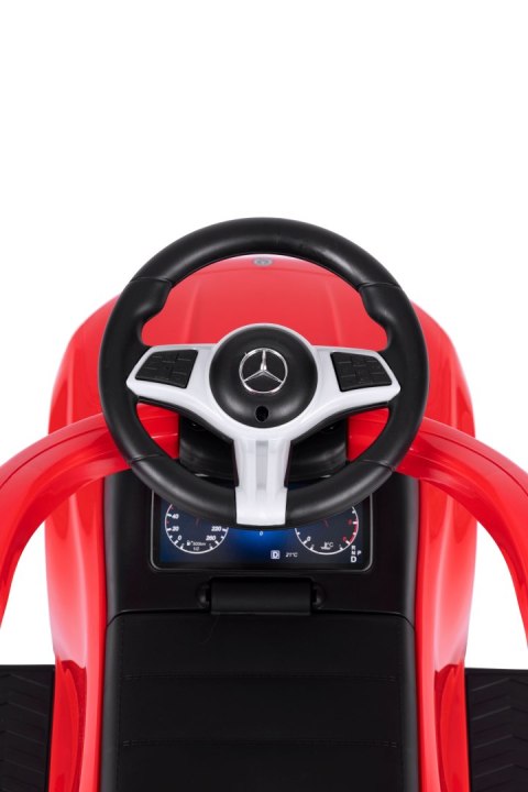 Jeździk pchacz autko Mercedes C CLASS interaktywna kierownica prowadnik czerwony MULTISTORE Jeździk pchacz autko Mercedes C CLASS interaktywna kierownica prowadnik czerwony MULTISTORE