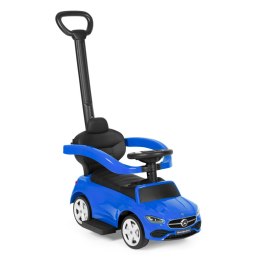 Jeździk pchacz autko Mercedes C CLASS interaktywna kierownica prowadnik niebieski MULTISTORE