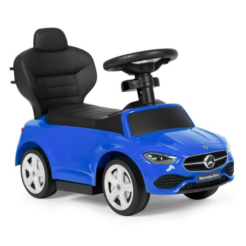 Jeździk pchacz autko Mercedes C CLASS interaktywna kierownica prowadnik niebieski MULTISTORE Jeździk pchacz autko Mercedes C CLASS interaktywna kierownica prowadnik niebieski MULTISTORE