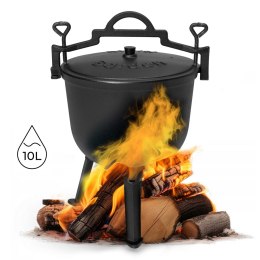 Kociołek żeliwny stojący 10L garnek myśliwski ognisko grill MultiGarden MultiGarden