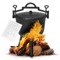 Kociołek żeliwny stojący 10L garnek myśliwski ognisko grill MultiGarden MultiGarden