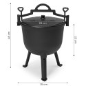 Kociołek żeliwny stojący 10L garnek myśliwski ognisko grill MultiGarden MultiGarden
