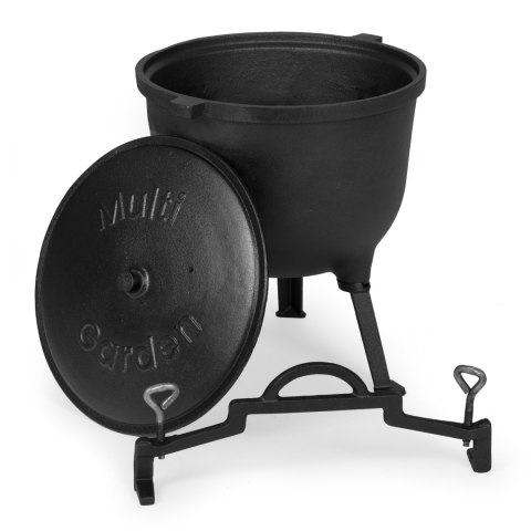 Kociołek żeliwny stojący 15L garnek myśliwski ognisko grill MultiGarden MultiGarden Kociołek żeliwny stojący 15L garnek myśliwski ognisko grill MultiGarden MultiGarden