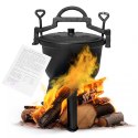 Kociołek żeliwny stojący 5L garnek myśliwski ognisko grill MultiGarden MultiGarden