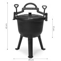 Kociołek żeliwny stojący 5L garnek myśliwski ognisko grill MultiGarden MultiGarden