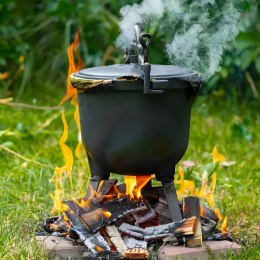 Kociołek żeliwny stojący 8L garnek myśliwski ognisko grill MultiGarden MultiGarden