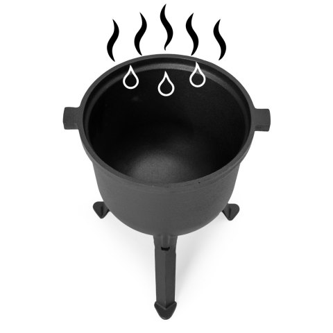 Kociołek żeliwny stojący 8L garnek myśliwski ognisko grill MultiGarden MultiGarden Kociołek żeliwny stojący 8L garnek myśliwski ognisko grill MultiGarden MultiGarden