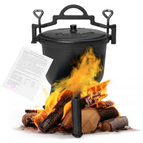 Kociołek żeliwny stojący 8L garnek myśliwski ognisko grill MultiGarden MultiGarden Kociołek żeliwny stojący 8L garnek myśliwski ognisko grill MultiGarden MultiGarden