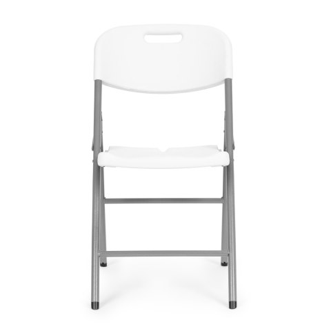 Komplet 2 krzeseł składanych zestaw tworzywo HDPE kolor biały ModernHome Komplet 2 krzeseł składanych zestaw tworzywo HDPE kolor biały ModernHome