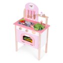 Kuchnia dla dzieci różowa z 8 akcesoriami piekarnik kran zlew ECOTOYS ECOTOYS
