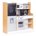 Kuchnia dla dzieci z dźwiękiem i LED tablica kredowa metalowe akcesoria MDF +3 lata ECOTOYS ECOTOYS