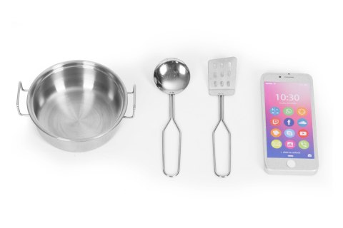 Kuchnia dla dzieci z dźwiękiem i LED tablica kredowa metalowe akcesoria MDF +3 lata ECOTOYS ECOTOYS Kuchnia dla dzieci z dźwiękiem i LED tablica kredowa metalowe akcesoria MDF +3 lata ECOTOYS ECOTOYS