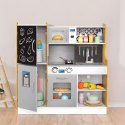 Kuchnia dla dzieci z dźwiękiem i LED tablica kredowa metalowe akcesoria MDF +3 lata ECOTOYS ECOTOYS
